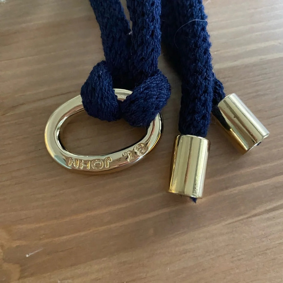 St John Santana Knit Stretch Waist Belt Navy And Blue Cords & Buckle Bundle XS-S - Picture 3 of 7